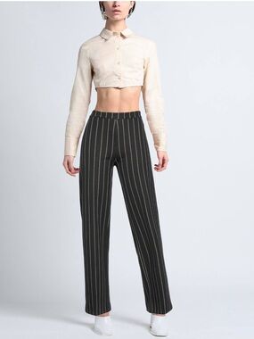 NWT DEHA High Waist Pinstripe Dress Pants XS | Made in Italy | Straight Leg